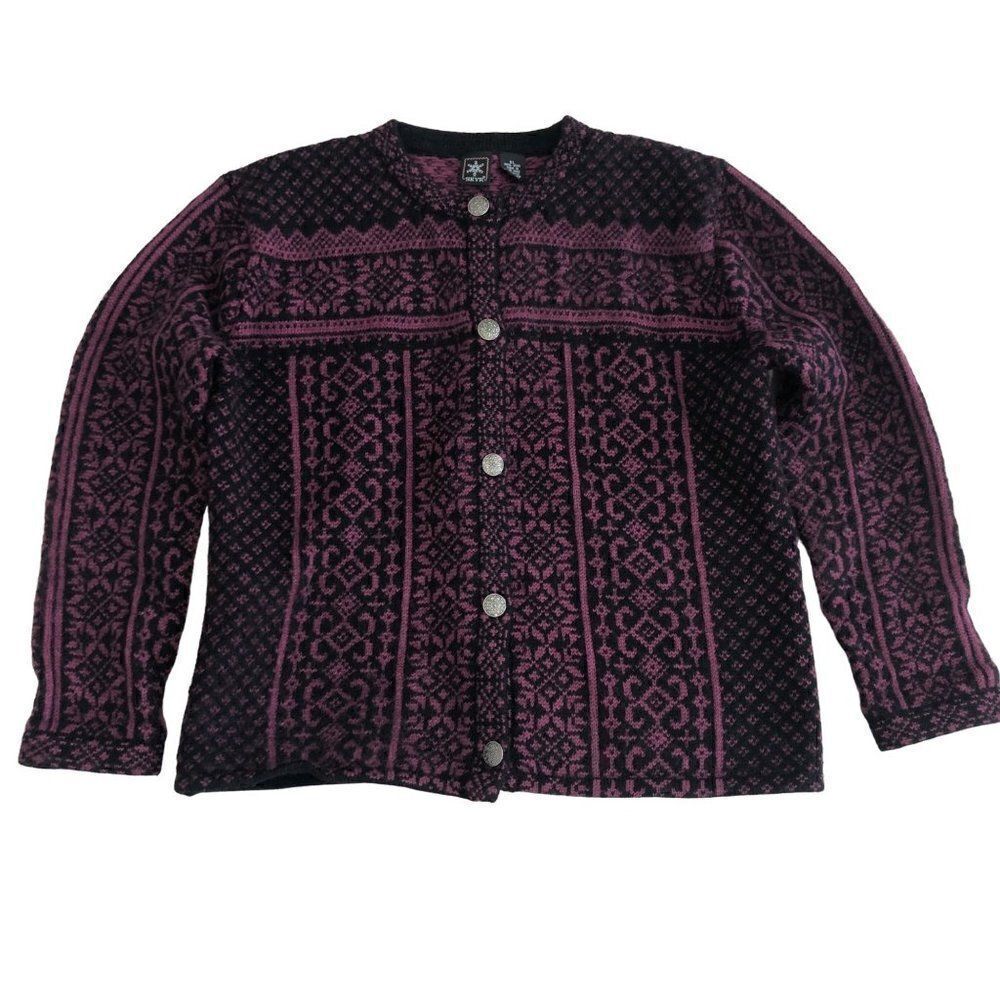 SKYR Womens Nordic Sweater Cardigan Size XL Wool Vintage